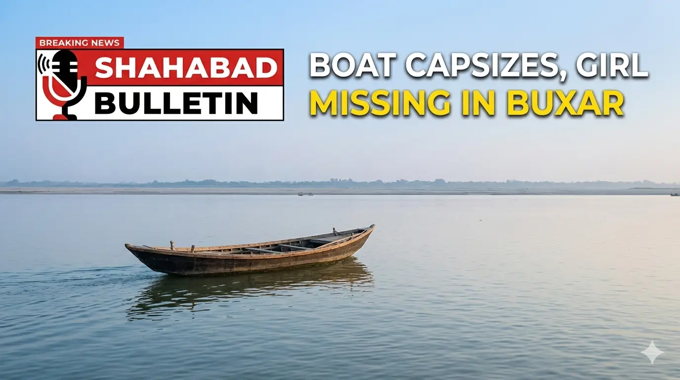 बक्सर में बड़ा हादसा: सरसों काटने जा रहे मजदूरों की नाव पलटी, 10 वर्षीय बच्ची लापता। स्थानीय लोगों ने बहादुरी से 9 को बचाया।