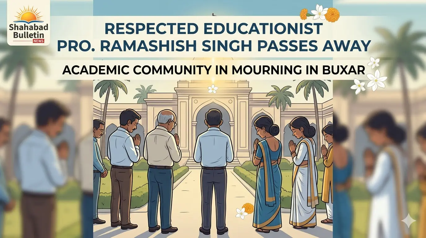 बक्सर: वरिष्ठ शिक्षाविद् प्रो. डॉ. रामाशीष सिंह का निधन, शैक्षणिक जगत में शोक की लहर, महाविद्यालयों में दी गई श्रद्धांजलि