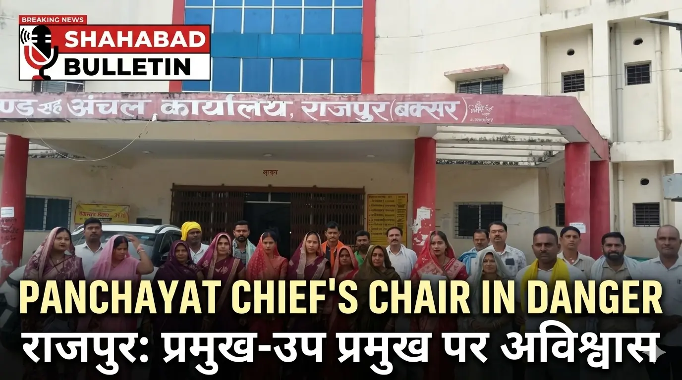 बक्सर: राजपुर प्रखंड प्रमुख और उप प्रमुख की कुर्सी खतरे में, 14 पंचायत समिति सदस्यों ने पेश किया अविश्वास प्रस्ताव