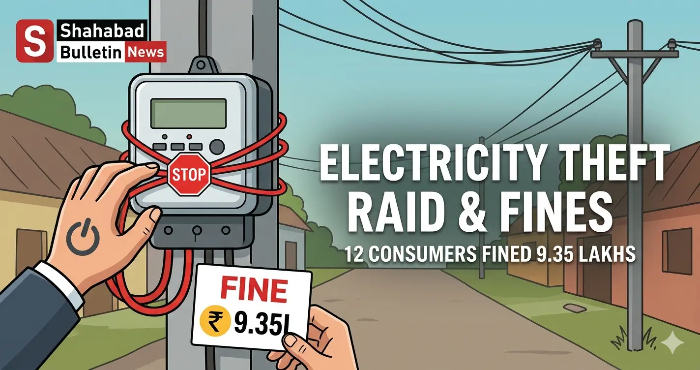 बक्सर: बिजली चोरी के खिलाफ विभाग का बड़ा एक्शन, 12 उपभोक्ताओं पर 9.35 लाख का जुर्माना, प्राथमिकी दर्ज